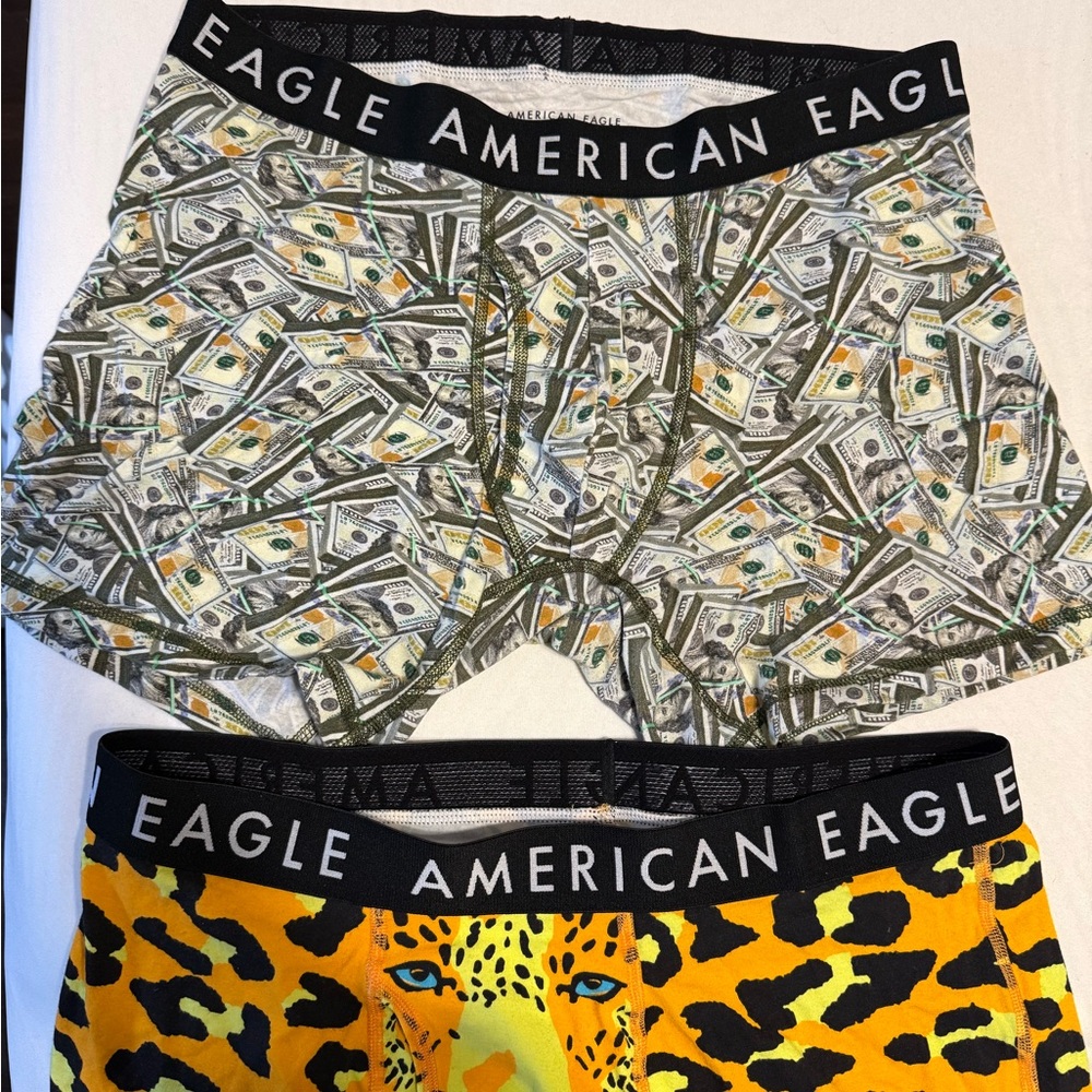 American Eagle Outfitters Boxer Briefs - Money and Cheetah Print - Picture 2 of 5